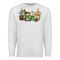 Oatmeal Heather lawyer coffee cups Premium Sweatshirt - AdoDesignShop