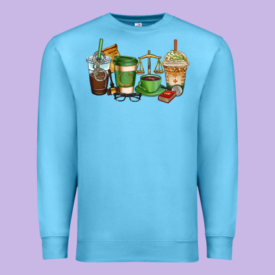 Lawyer Coffee Cups Premium Sweatshirt Designed By Adodesignshop