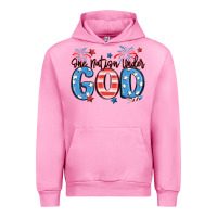 Fuchsia Pink one nation under god Urban Hoodie - MaliasSmallBusiness