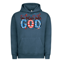 Pigment Midnight Navy one nation under god Urban Hoodie - MaliasSmallBusiness