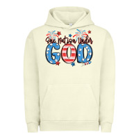 Pigment Pistachio one nation under god Urban Hoodie - MaliasSmallBusiness