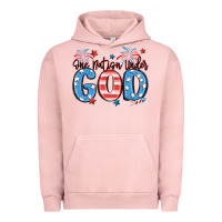 Pigment Salmon one nation under god Urban Hoodie - MaliasSmallBusiness