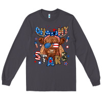 Smoke oh my stars highland cow Long Sleeve Tee - RanaPortraitStore