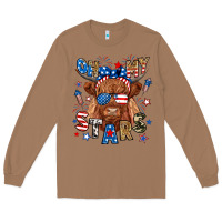 Toasted Coconut oh my stars highland cow Long Sleeve Tee - RanaPortraitStore