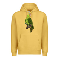 Antique Gold New Zealand Paraket Parrot Premium Hoodie - LillyAllenDesigns
