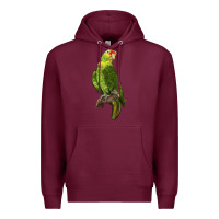 Burgundy New Zealand Paraket Parrot Premium Hoodie - LillyAllenDesigns