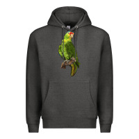 Charcoal Heather New Zealand Paraket Parrot Premium Hoodie - LillyAllenDesigns