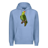 Colony Blue New Zealand Paraket Parrot Premium Hoodie - LillyAllenDesigns