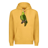 Mustard New Zealand Paraket Parrot Premium Hoodie - LillyAllenDesigns