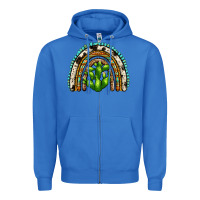 True Royal western cactus rainbow Zipper Hoodie - Zillion Design Studio