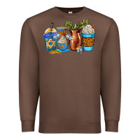 Chestnut hannukah coffee cups Premium Sweatshirt - AdoDesignShop