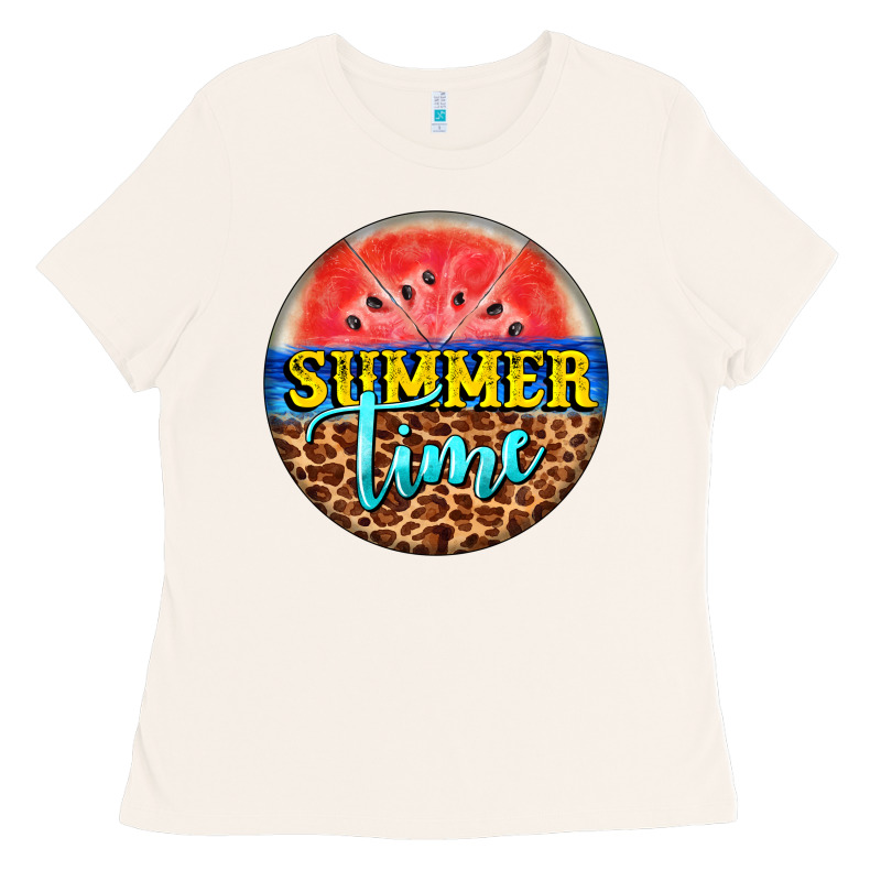 Summer Time Watermelon Ladies Tee by BarkalooDesign | Teevron