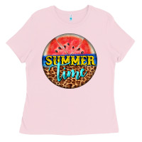 Bubblegum Pink summer time watermelon Ladies Tee - BarkalooDesign