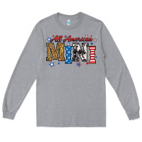 Heather Grey all american mini Long Sleeve Tee - RanaPortraitStore