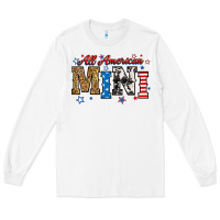White all american mini Long Sleeve Tee - RanaPortraitStore