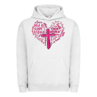 Pigment Lunar Rock jesus is love heart cross valentines day Urban Hoodie - MaliasSmallBusiness