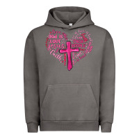 Pigment Tornado jesus is love heart cross valentines day Urban Hoodie - MaliasSmallBusiness