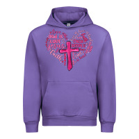 Tulip jesus is love heart cross valentines day Urban Hoodie - MaliasSmallBusiness