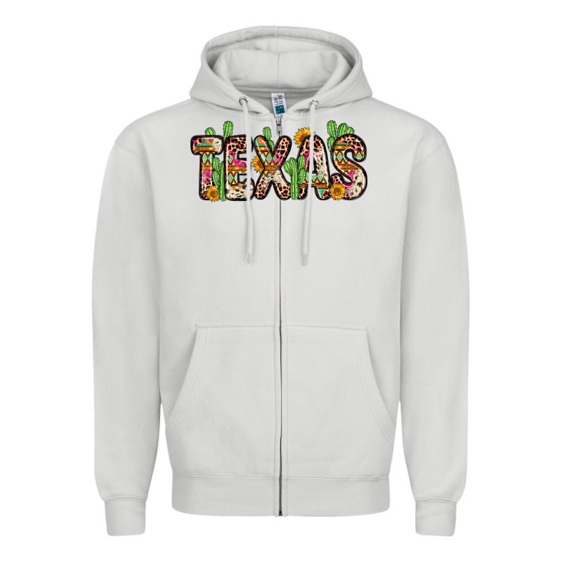 Texas Zipper Hoodie by Zillion Design Studio | Teevron