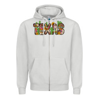 Dove Grey texas Zipper Hoodie - Zillion Design Studio