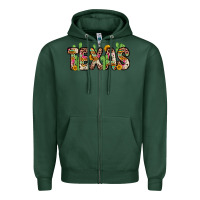 Sports Green texas Zipper Hoodie - Zillion Design Studio