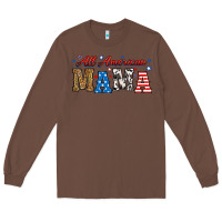 Chestnut all american mama Long Sleeve Tee - RanaPortraitStore