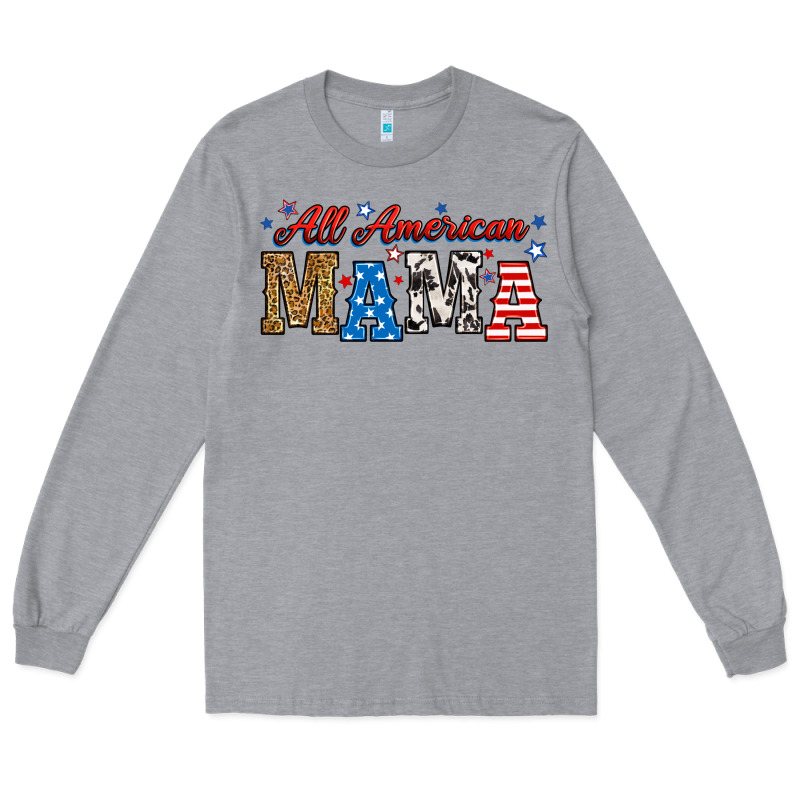 All American Mama Long Sleeve Tee by RanaPortraitStore | Teevron