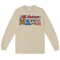 Mushroom all american mama Long Sleeve Tee - RanaPortraitStore