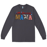 Smoke all american mama Long Sleeve Tee - RanaPortraitStore