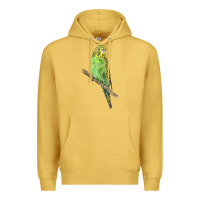 Antique Gold Budgeriar Bird Parrot Premium Hoodie - LillyAllenDesigns