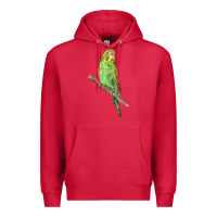 Cardinal Budgeriar Bird Parrot Premium Hoodie - LillyAllenDesigns