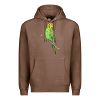 Chestnut Budgeriar Bird Parrot Premium Hoodie - LillyAllenDesigns