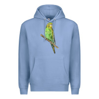 Colony Blue Budgeriar Bird Parrot Premium Hoodie - LillyAllenDesigns