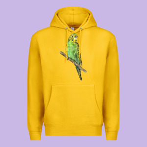 Budgeriar Bird Parrot Premium Hoodie Designed By Lillyallendesigns