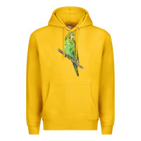 Lemon Budgeriar Bird Parrot Premium Hoodie - LillyAllenDesigns