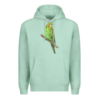 Seafoam Budgeriar Bird Parrot Premium Hoodie - LillyAllenDesigns