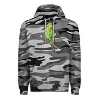 Slate Camo Budgeriar Bird Parrot Premium Hoodie - LillyAllenDesigns