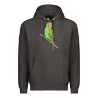 Smoke Budgeriar Bird Parrot Premium Hoodie - LillyAllenDesigns