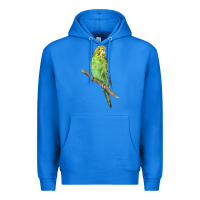 True Royal Budgeriar Bird Parrot Premium Hoodie - LillyAllenDesigns