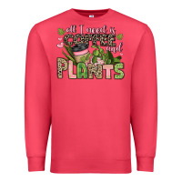 Cardinal all i need is coffee and plants Premium Sweatshirt - JahusDesignShop