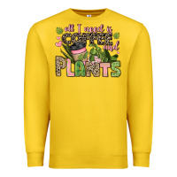 Lemon all i need is coffee and plants Premium Sweatshirt - JahusDesignShop