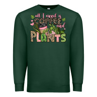 Sports Green all i need is coffee and plants Premium Sweatshirt - JahusDesignShop