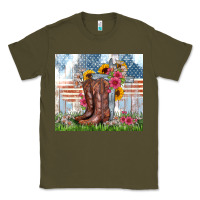 Army Green christian western Classic Tee - Zillion Design Studio
