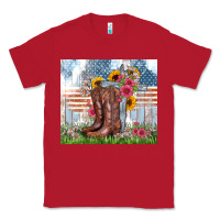 Red christian western Classic Tee - Zillion Design Studio