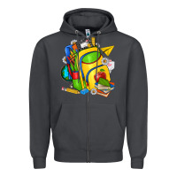 Smoke school bag Zipper Hoodie - texasbilliewilder