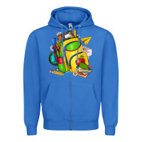True Royal school bag Zipper Hoodie - texasbilliewilder