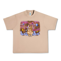 Burro easter bunny egg leopard background Urban Heavy Tee - Artiststas