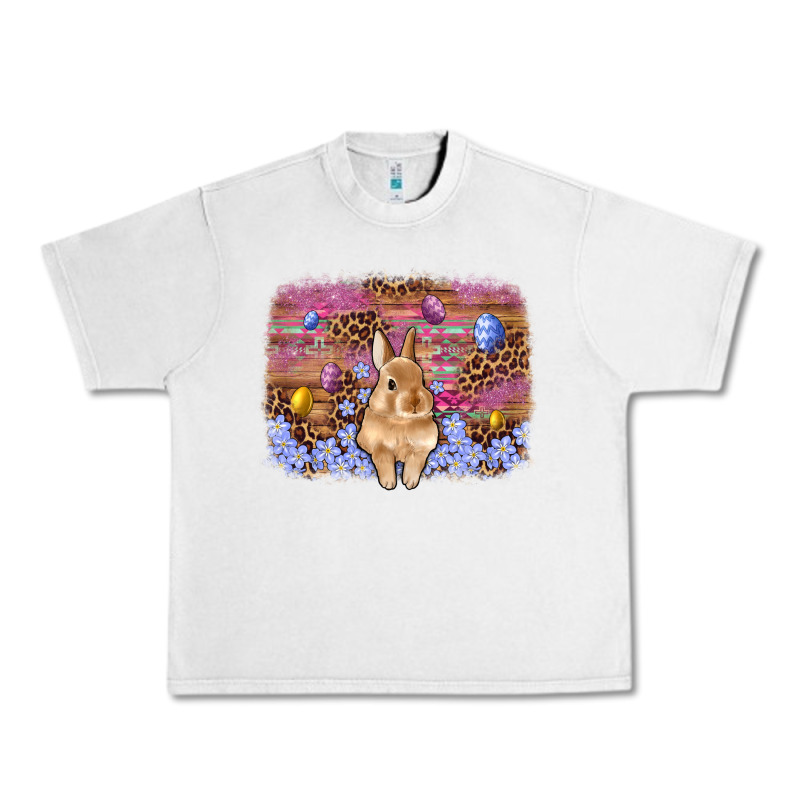 Easter Bunny Egg Leopard Background Urban Heavy Tee by Artiststas | Teevron