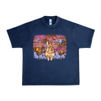 Navy easter bunny egg leopard background Urban Heavy Tee - Artiststas