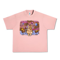 Salmon easter bunny egg leopard background Urban Heavy Tee - Artiststas